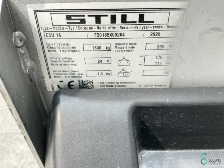 Hubwagen Elektrisch Still ECU16 2020
