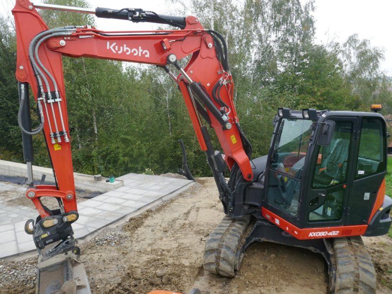 Kubota KX 080-4 8,4t 4,6m Grabtiefe Verstellausleger