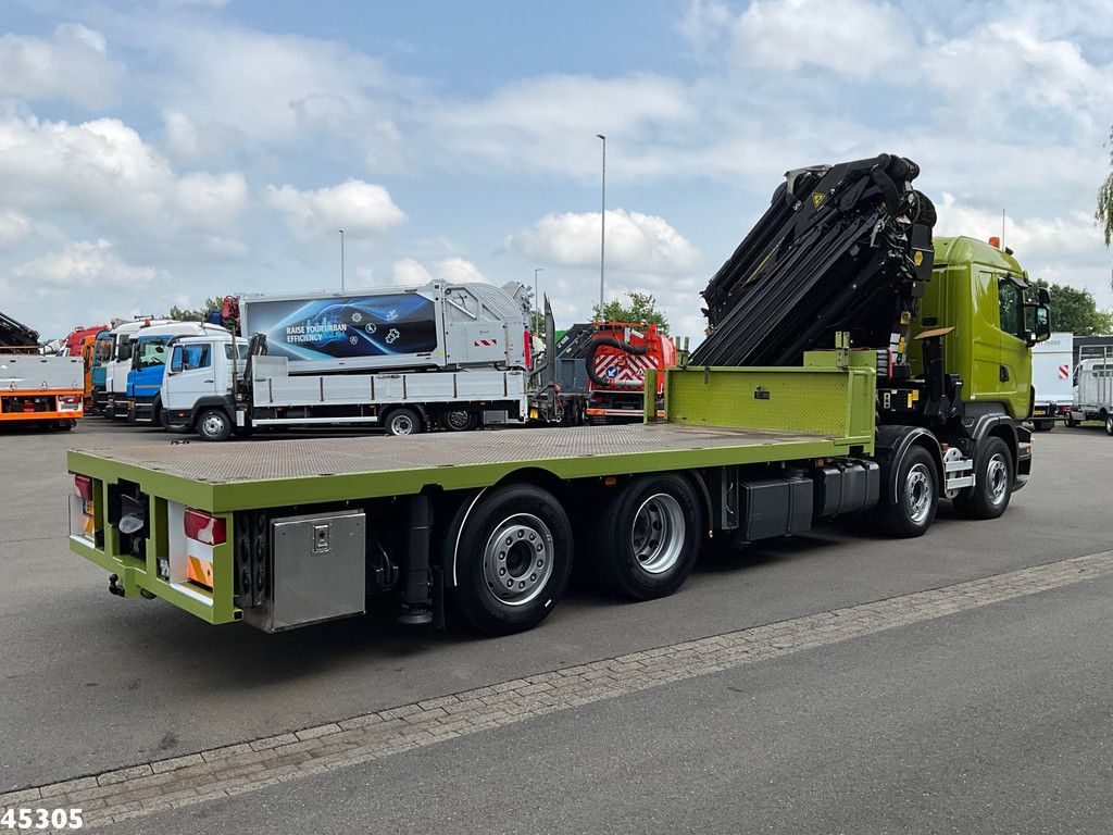 Scania R 420 8x2 manual Palfinger 85 Tonmeter laadkraan + Fly-Jib