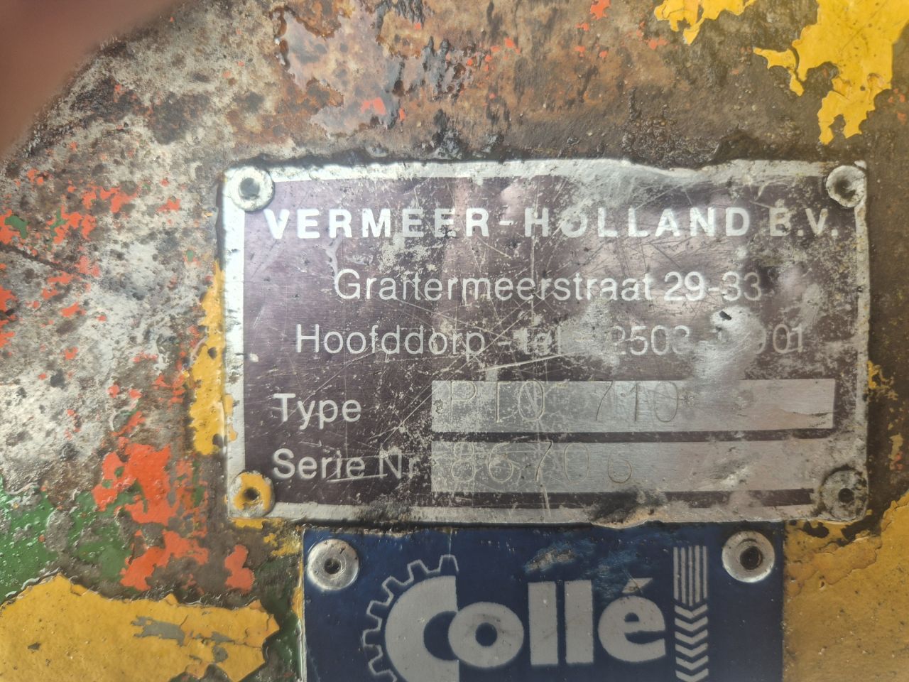 VERMEER PTO 710 stobbenfrees met aftakasaandrijving