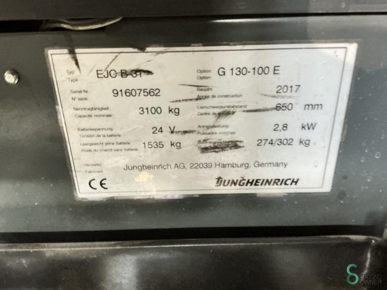 Stackers Electric Jungheinrich EJC B31 2017
