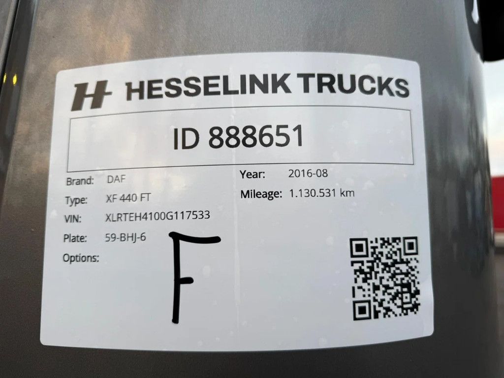 DAF XF 440 4X2 Space Cab Hydraulic NL Truck