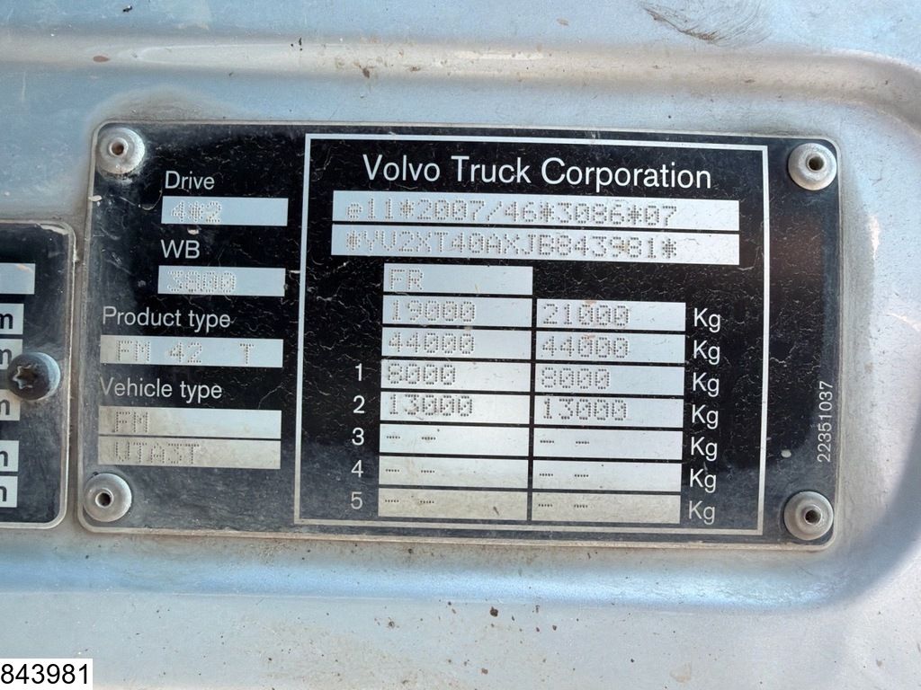 Volvo FMX 500 EURO 6, Hydrauliek