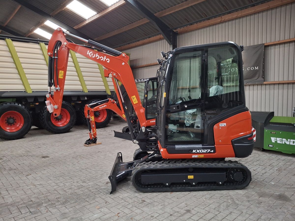 Kubota KX027-4 HI, minigraver, minikraan, BJ2026, Nieuw!