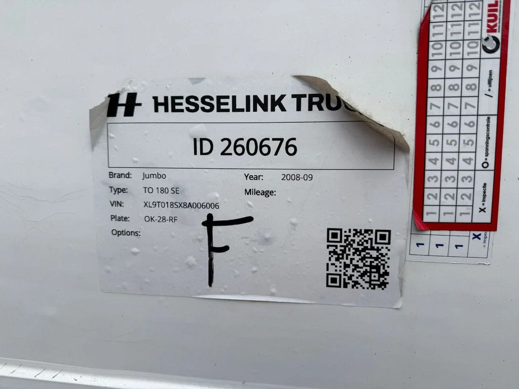 Jumbo TO 180 SE City Stuuras 2500KG Laadklep RVS Opbergkist NL Trailer