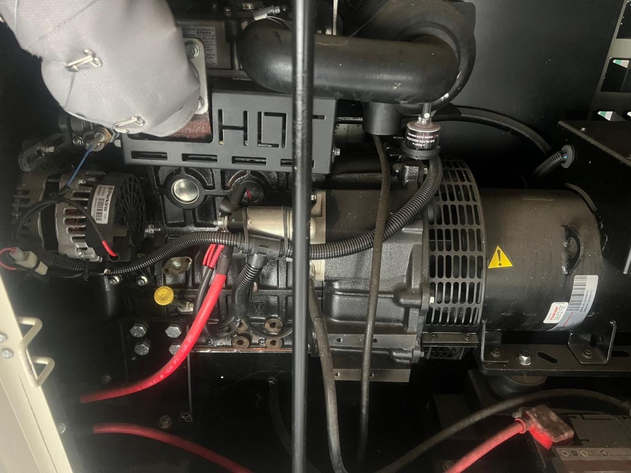 Gebruikte PERKINS SOL1-1P1 diesel generator 14.5 KVA