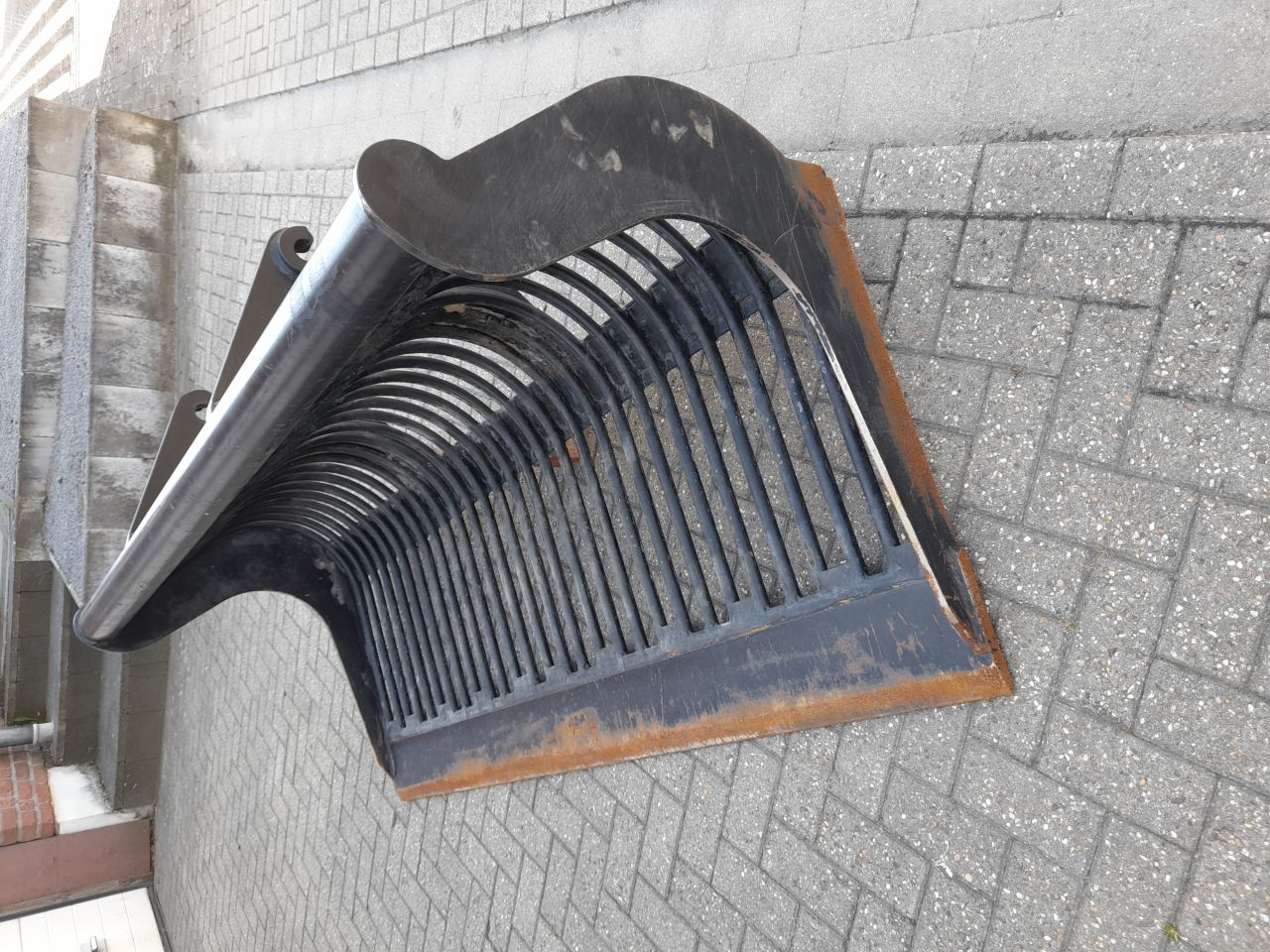 Puinbak 200 cm breed met Weidemann / Wacker-Neuson ophanging