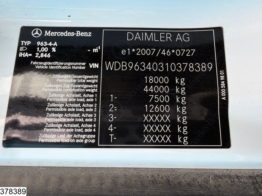 Mercedes Actros 1848 EURO 6d, Retarder, PTO, Hydrauliek