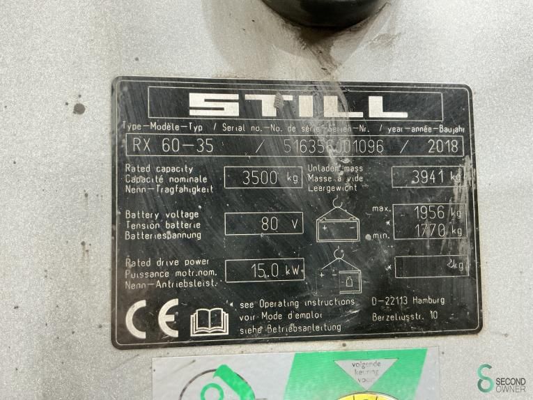 Heftrucks Elektrisch Still RX60-35 2018
