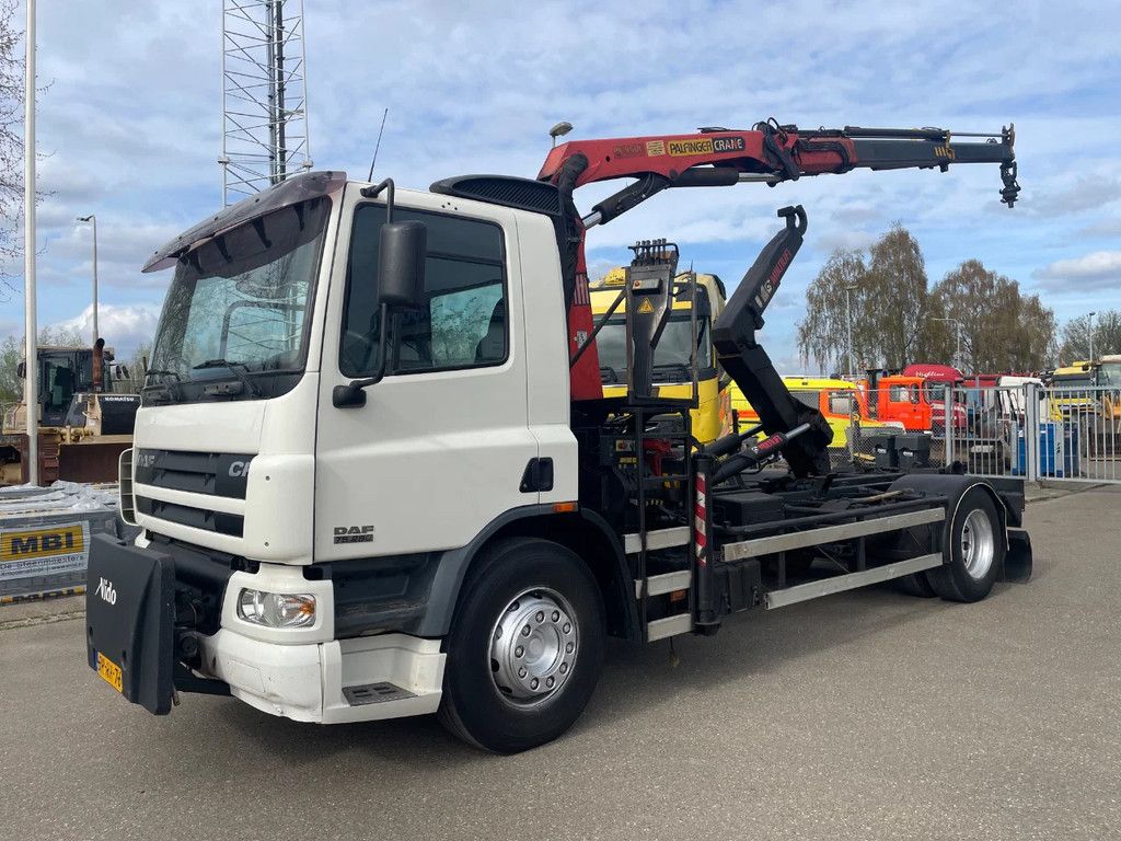 DAF AE75PC 4x2 Hiab multilift 14T + Palfinger 9501
