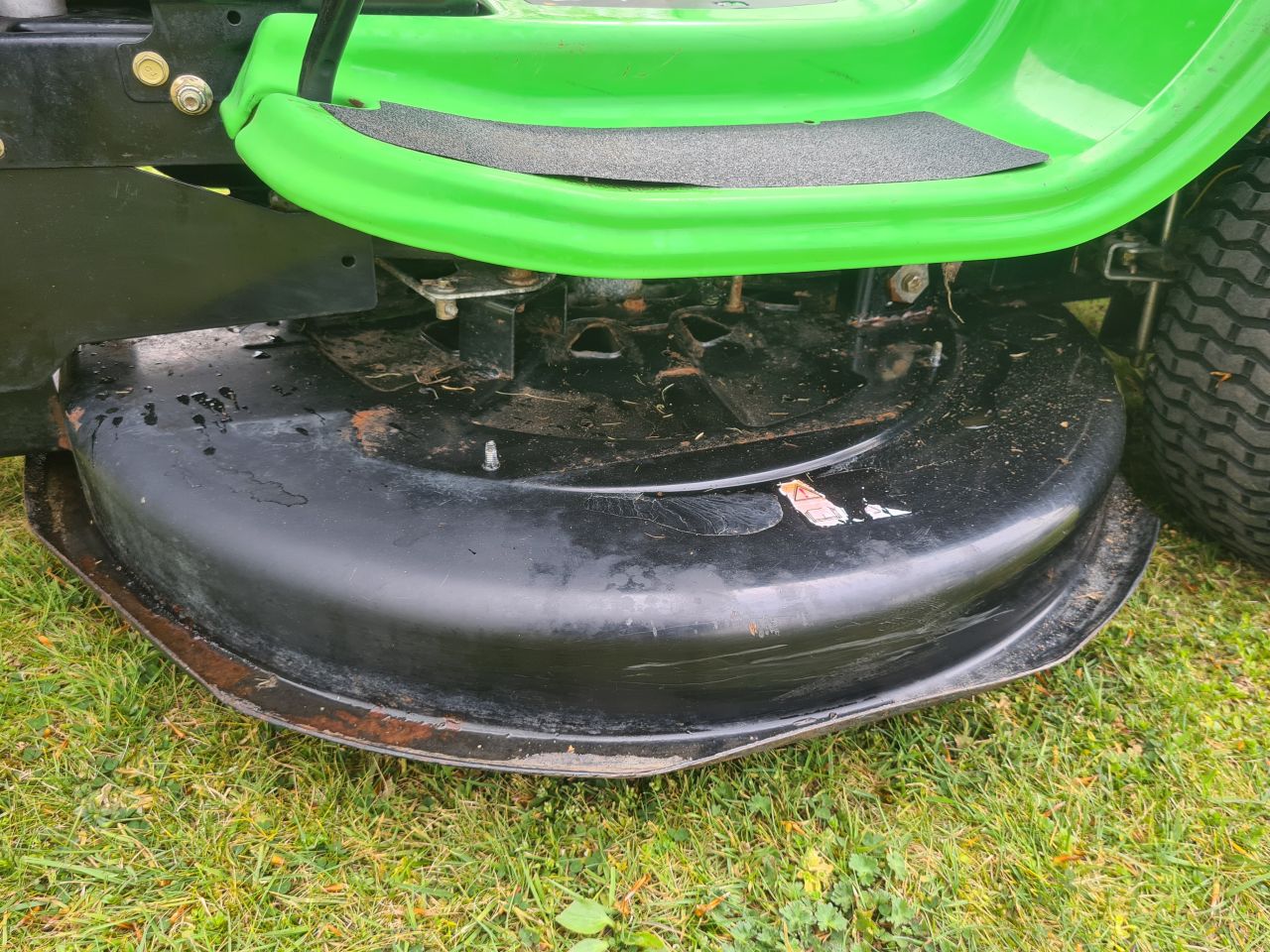 MTD zitmaaier met opvangbak.