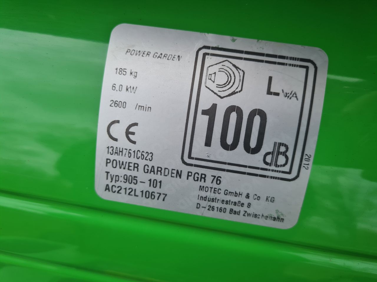 MTD zitmaaier met opvangbak.