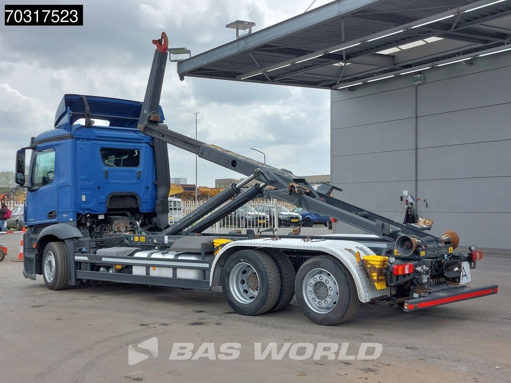 Mercedes Antos 2545 6X2 Retarder Meiller Hooklift Full Air Automatic Lift Axle Euro 6