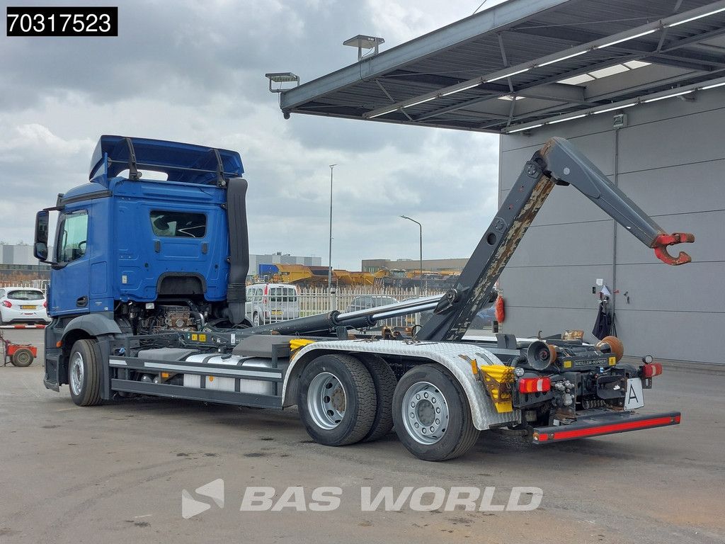 Mercedes Antos 2545 6X2 Retarder Meiller Hooklift Full Air Automatic Lift Axle Euro 6