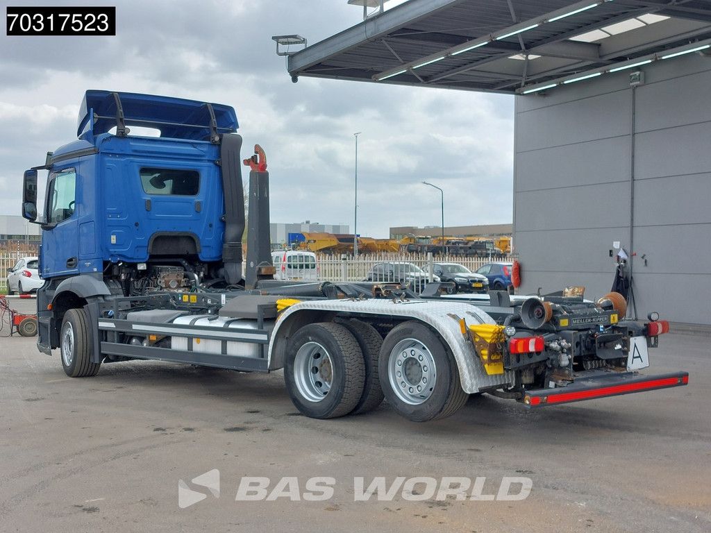 Mercedes Antos 2545 6X2 Retarder Meiller Hooklift Full Air Automatic Lift Axle Euro 6