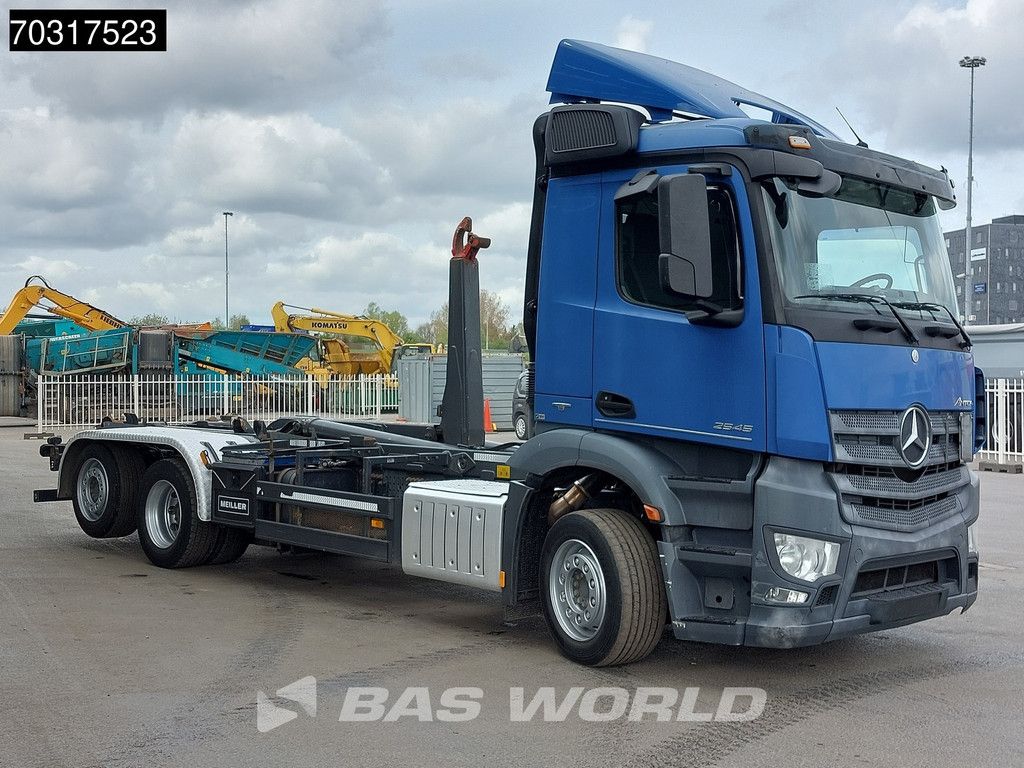 Mercedes Antos 2545 6X2 Retarder Meiller Hooklift Full Air Automatic Lift Axle Euro 6