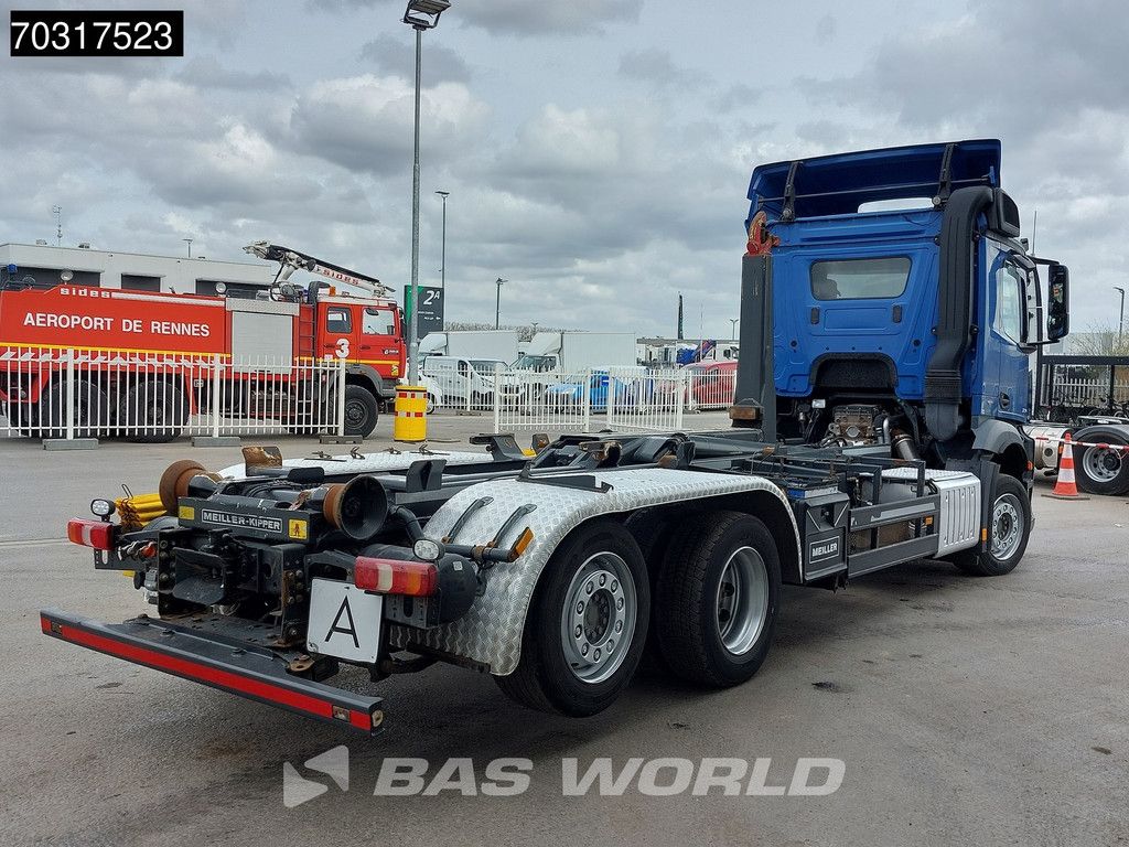 Mercedes Antos 2545 6X2 Retarder Meiller Hooklift Full Air Automatic Lift Axle Euro 6