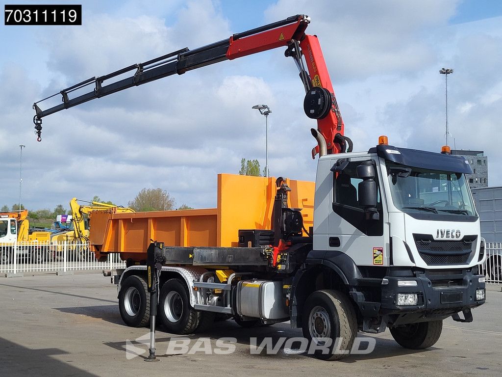 Iveco Trakker 450 6X6 6x6 Palfinger PK19001 SLD Kran + containersystem Big-Axle Euro 6