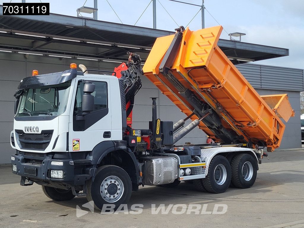 Iveco Trakker 450 6X6 6x6 Palfinger PK19001 SLD Kran + containersystem Big-Axle Euro 6