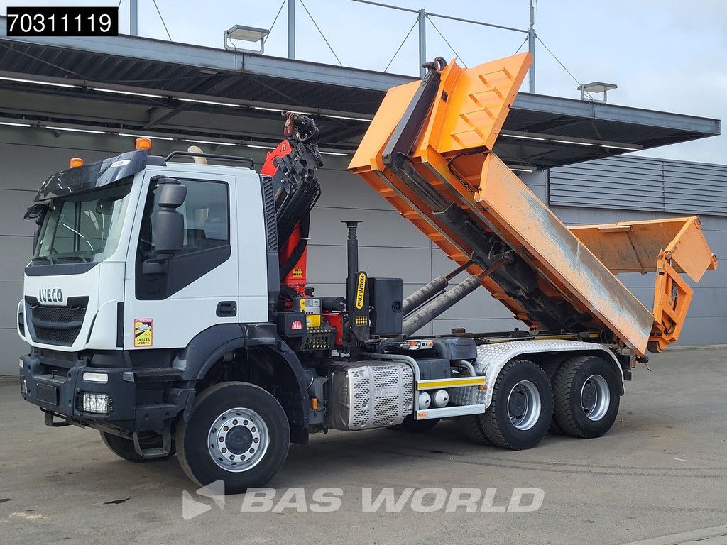 Iveco Trakker 450 6X6 6x6 Palfinger PK19001 SLD Kran + containersystem Big-Axle Euro 6