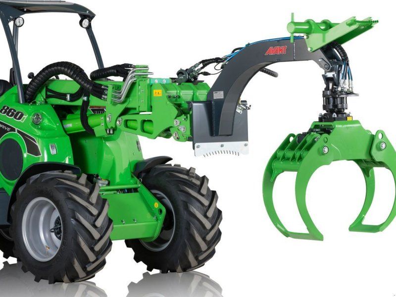 At Holzgreifer HD mit hydraulischem Rotator