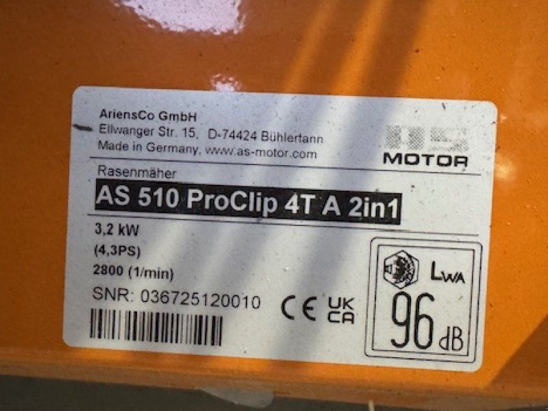 As-Motor 510 ProClip 4T A 2in1
