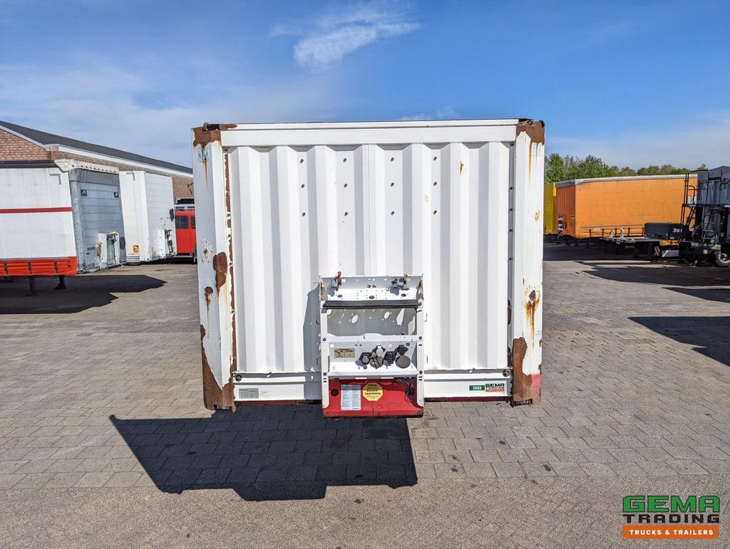 Krone SD 3-Axle BPW - Open Loading Bed - Steering Axle - Twistlocks - Cage Truck Connection