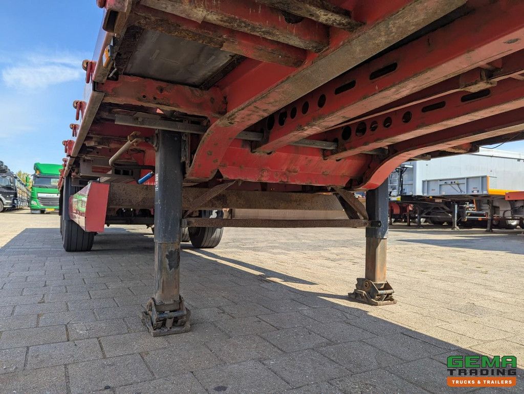 Krone SD 3-Axle BPW - Open Loading Bed - Steering Axle - Twistlocks - Cage Truck Connection