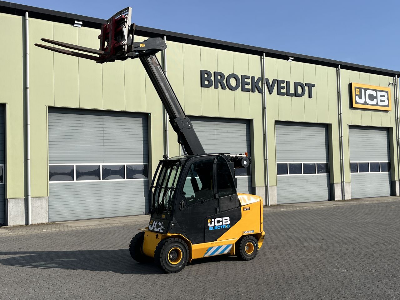 Elektrische JCB Teletruk 35-22E Heftruck 3.5 ton Free Lift 4 mt