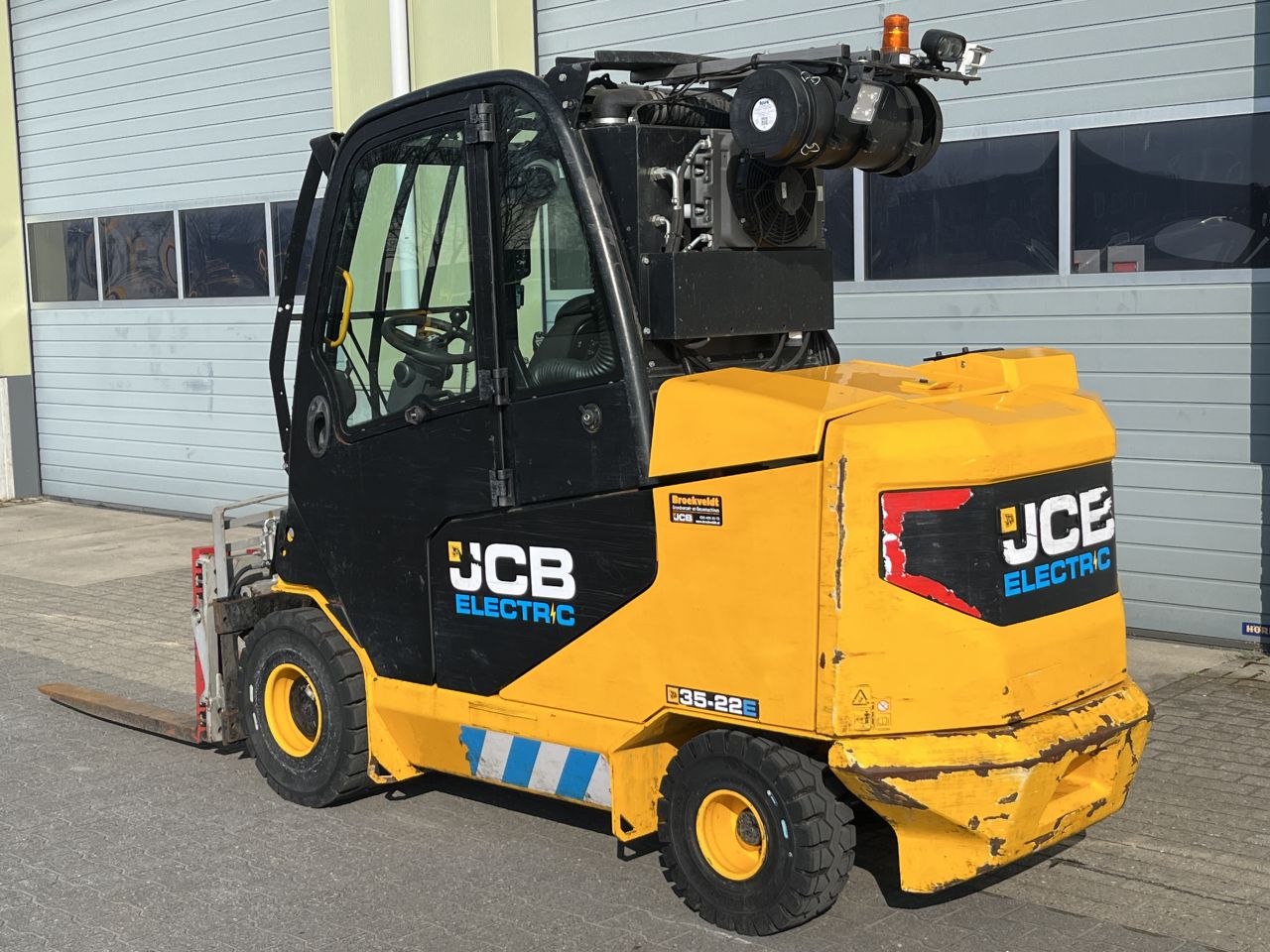Elektrische JCB Teletruk 35-22E Heftruck 3.5 ton Free Lift 4 mt