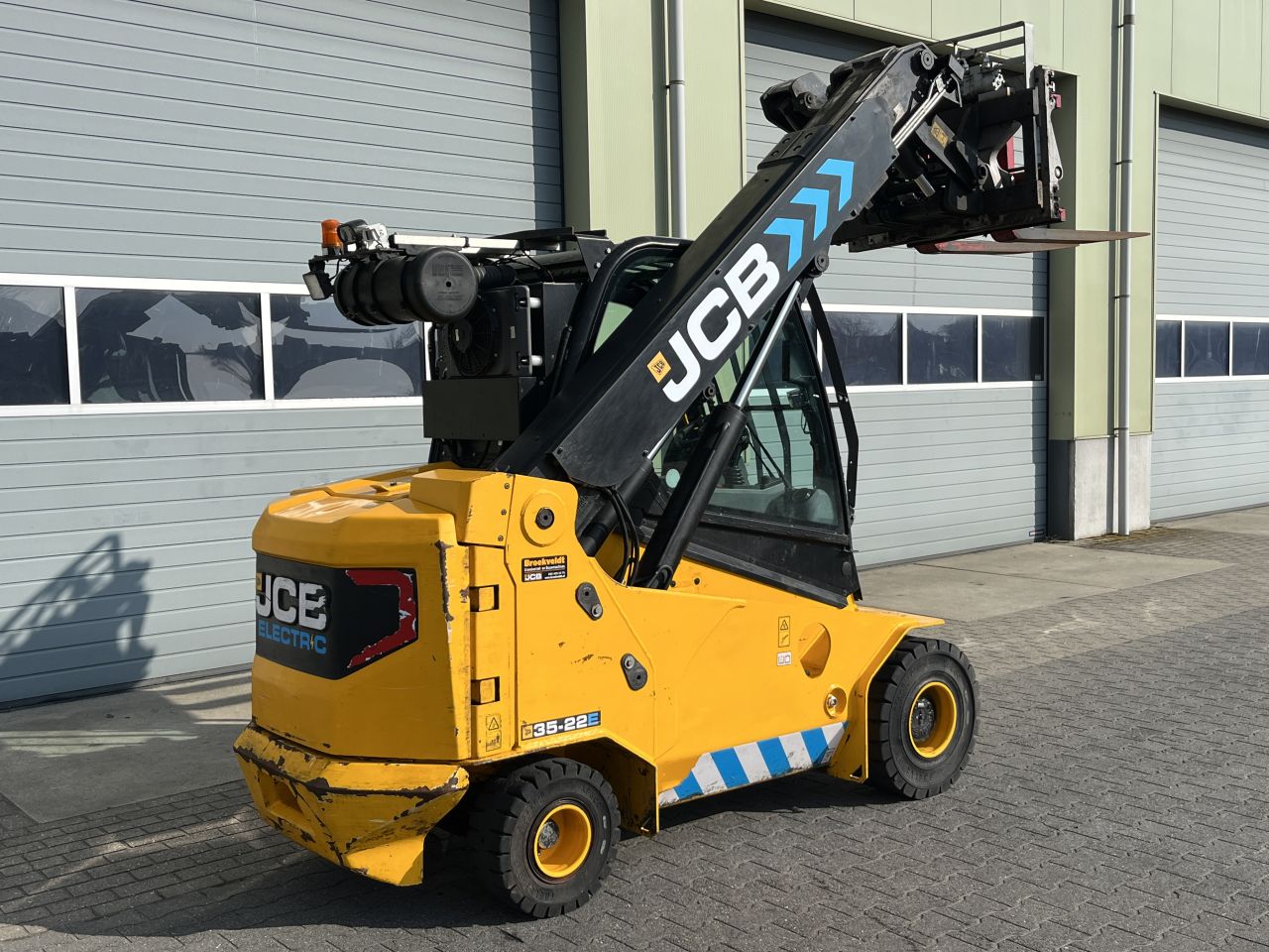 Elektrische JCB Teletruk 35-22E Heftruck 3.5 ton Free Lift 4 mt