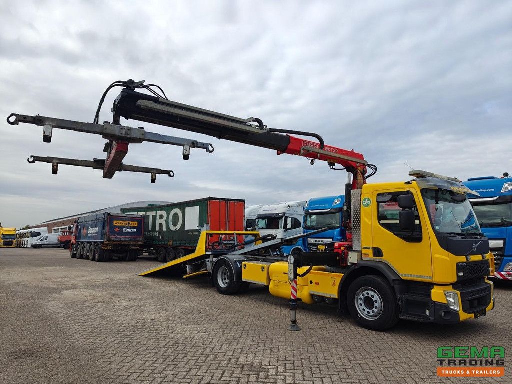 Volvo FE 320 4x2 Day Cab Euro6 CNG - Fassi F190 Radio Control + Prolux Frame 3500KG / De Groot Techniek + Double Winch 3560KG + Remote Control
