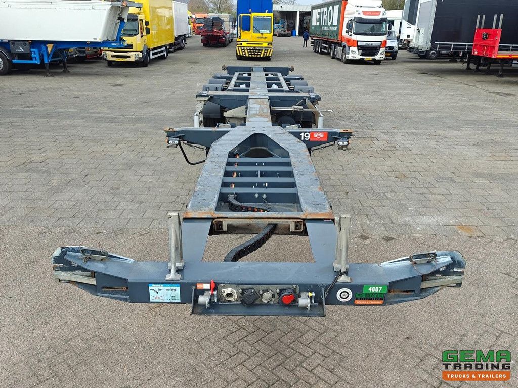 Pacton TXC343 Multi - 3-fach ausziehbar - Liftachse - Für alle Containertypen geeignet - SAF-Scheibenbremsen - 4890 kg