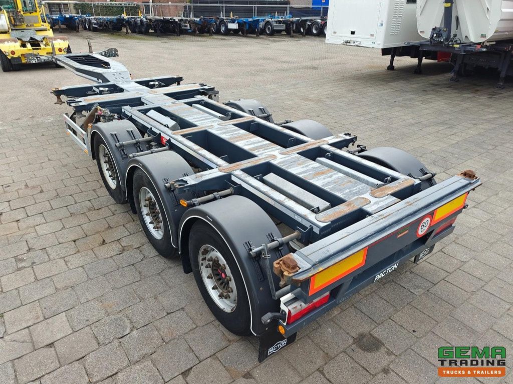 Pacton TXC343 Multi - 3-fach ausziehbar - Liftachse - Für alle Containertypen geeignet - SAF-Scheibenbremsen - 4890 kg