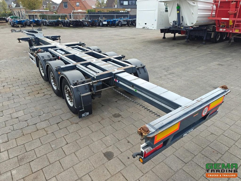 Pacton TXC343 Multi - 3-fach ausziehbar - Liftachse - Für alle Containertypen geeignet - SAF-Scheibenbremsen - 4890 kg
