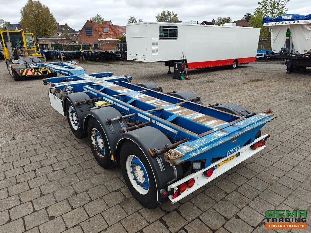 D-Tec FLEXITRAILER 3x Uitschuifbaar - LiftAs - AlleSoortenContainers - SAF SchrijfRemmen - 4770KG