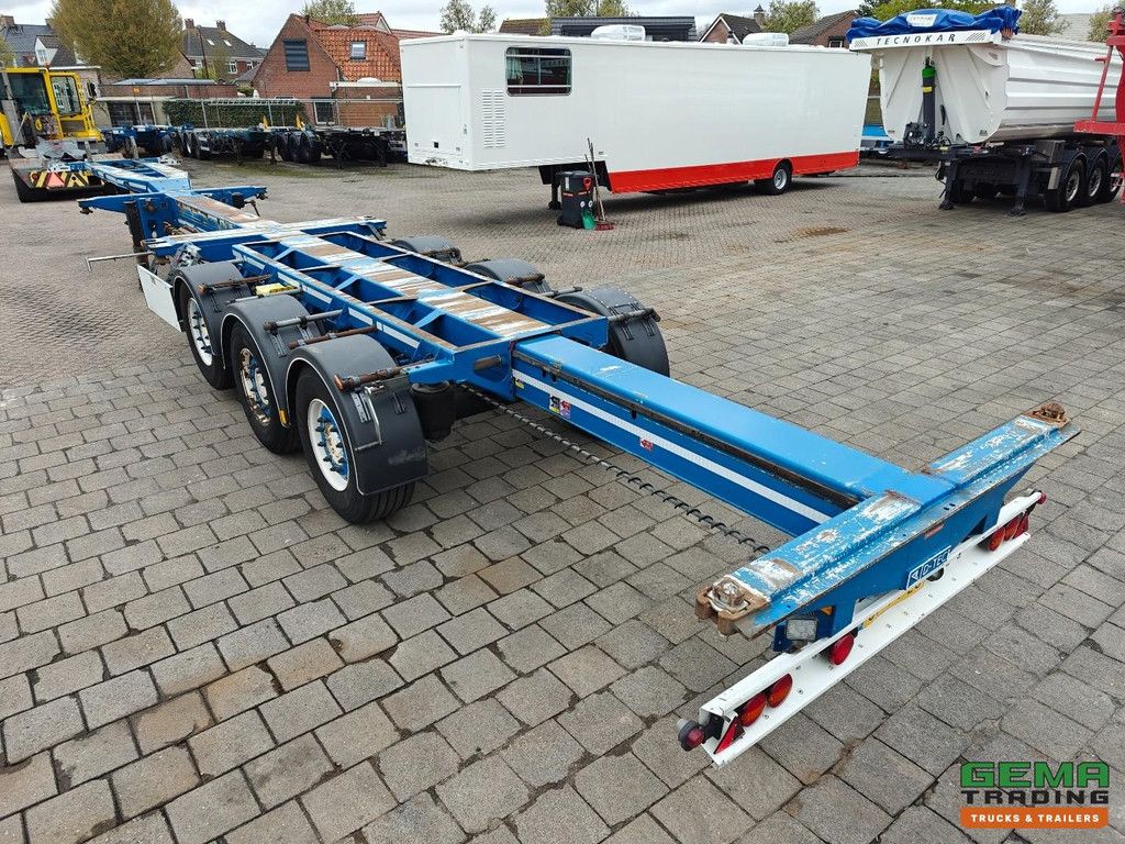D-Tec FLEXITRAILER 3x Uitschuifbaar - LiftAs - AlleSoortenContainers - SAF SchrijfRemmen - 4770KG