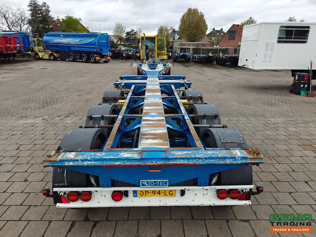 D-Tec FLEXITRAILER 3x Uitschuifbaar - LiftAs - AlleSoortenContainers - SAF SchrijfRemmen - 4770KG