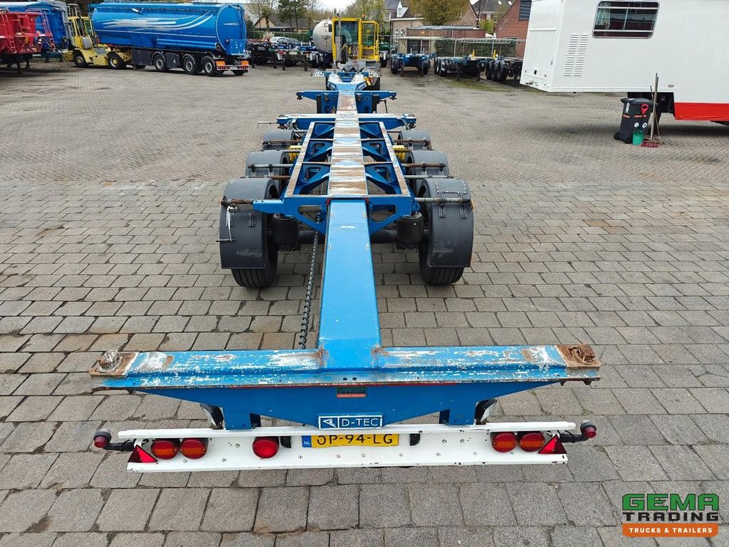 D-Tec FLEXITRAILER 3x Uitschuifbaar - LiftAs - AlleSoortenContainers - SAF SchrijfRemmen - 4770KG