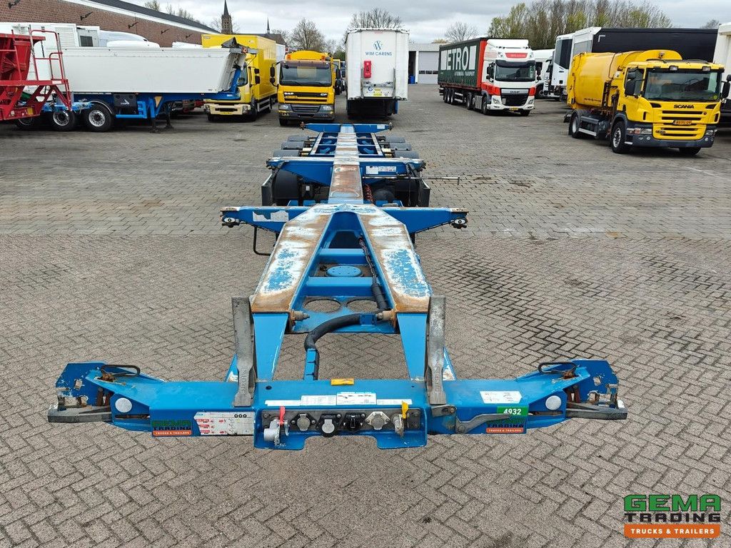D-Tec FLEXITRAILER 3x Uitschuifbaar - LiftAs - AlleSoortenContainers - SAF SchrijfRemmen - 4770KG