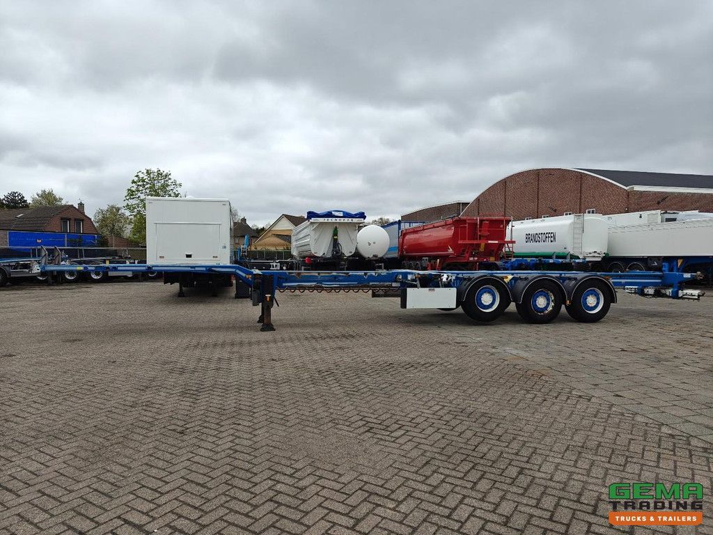 D-Tec FLEXITRAILER 3x Uitschuifbaar - LiftAs - AlleSoortenContainers - SAF SchrijfRemmen - 4770KG