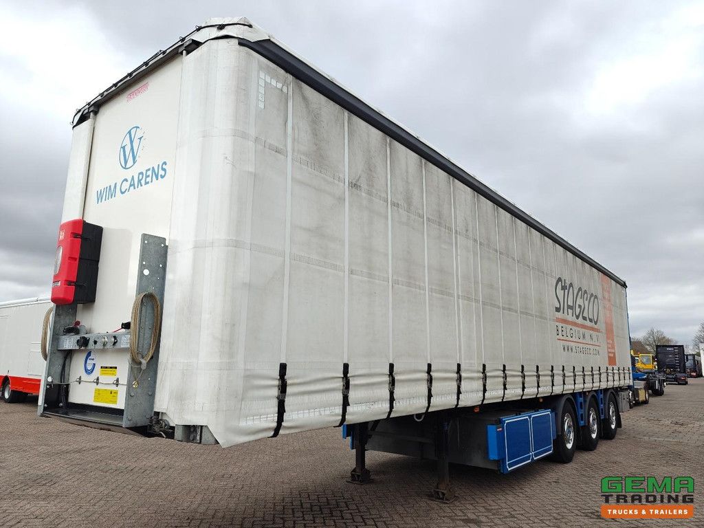Groenewegen DRO-15-27 B Sliding curtains/Roof - Hardwood floor - Aluminium sides - Pallet box - 2x Steering axles - Lift axle - BPW disc - 12/2026 MOT
