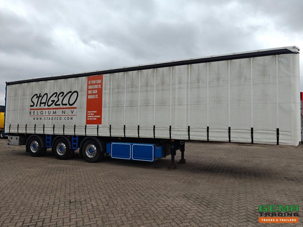 Groenewegen DRO-15-27 B Sliding curtains/Roof - Hardwood floor - Aluminium sides - Pallet box - 2x Steering axles - Lift axle - BPW disc - 12/2026 MOT