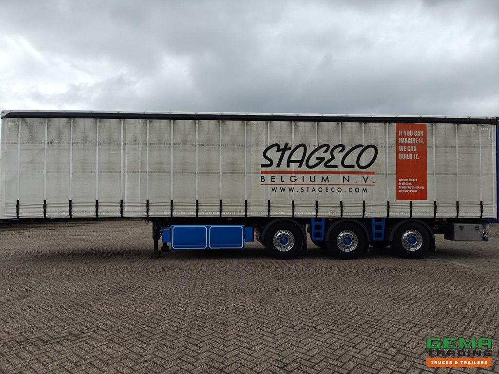 Groenewegen DRO-15-27 B Sliding curtains/Roof - Hardwood floor - Aluminium sides - Pallet box - 2x Steering axles - Lift axle - BPW disc - 12/2026 MOT