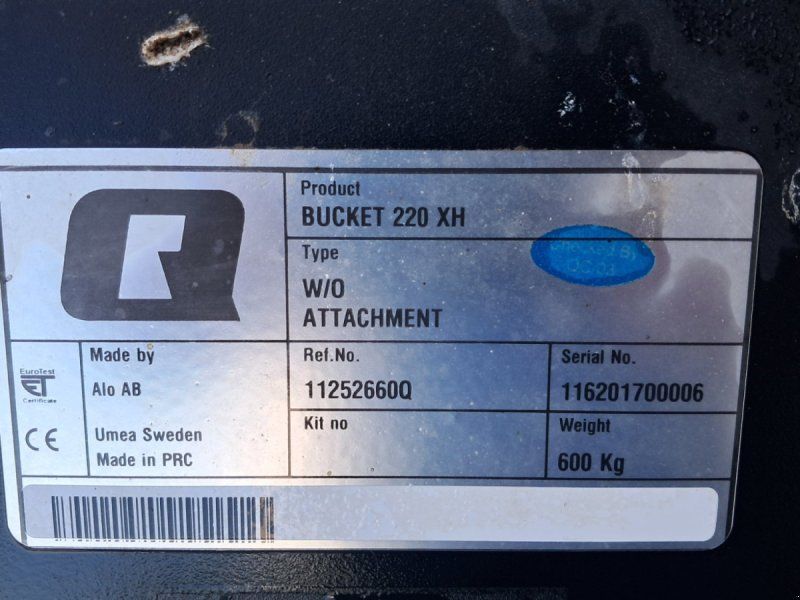 Alö Hochkippschaufel XH M+220