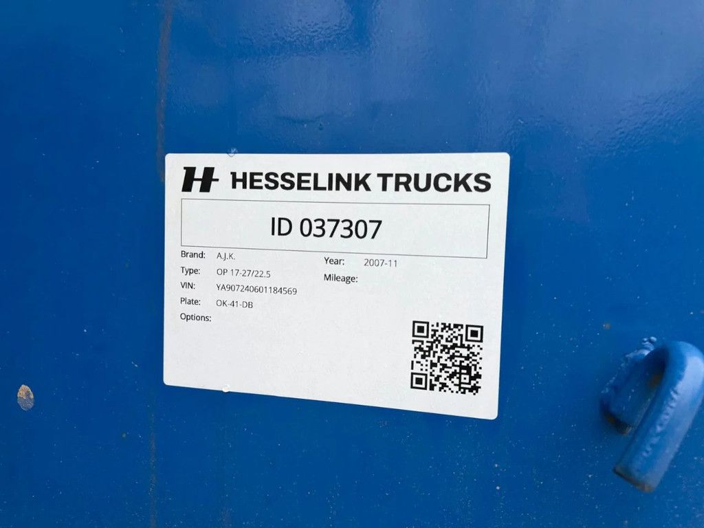 AJK OP 17-27/22.5 31m3 Hardox Afdekkleppen Nieuwe APK! 4-2027