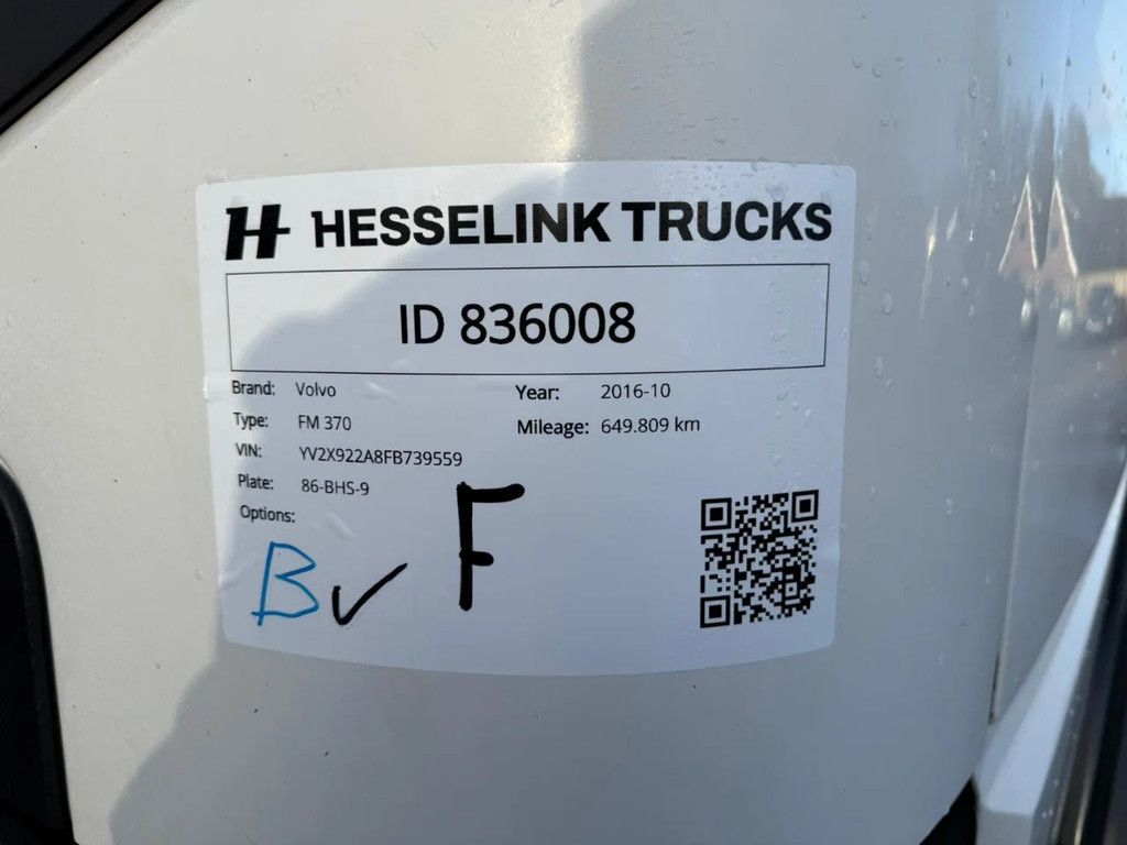 Volvo FM 370 Globetrotter 649.809KM NL Truck APK/TUV 10-2026