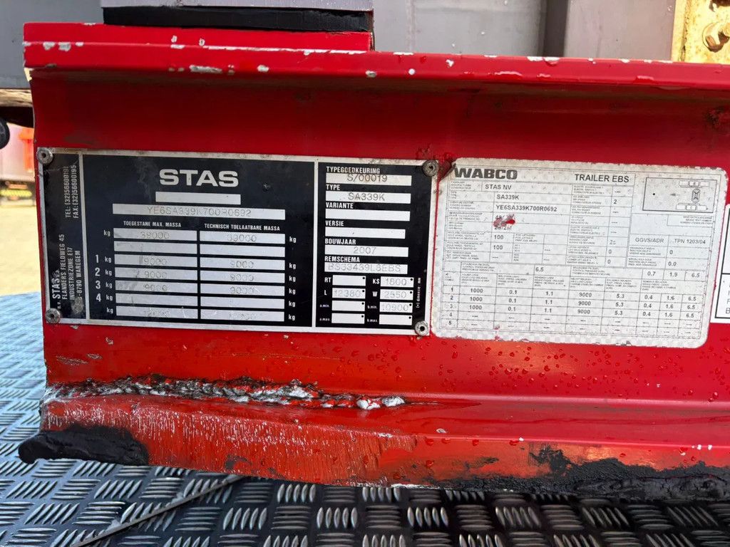 Stas SA339K 67M3 Opbergkist Afdekzeil Reservewielhouder