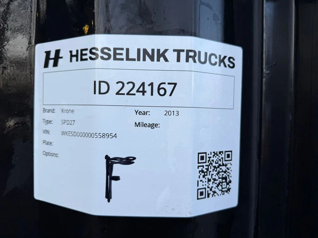 Krone SD Schuifzeilen/Schuifdak BPW 2 Opbergkist Reservewielhouder