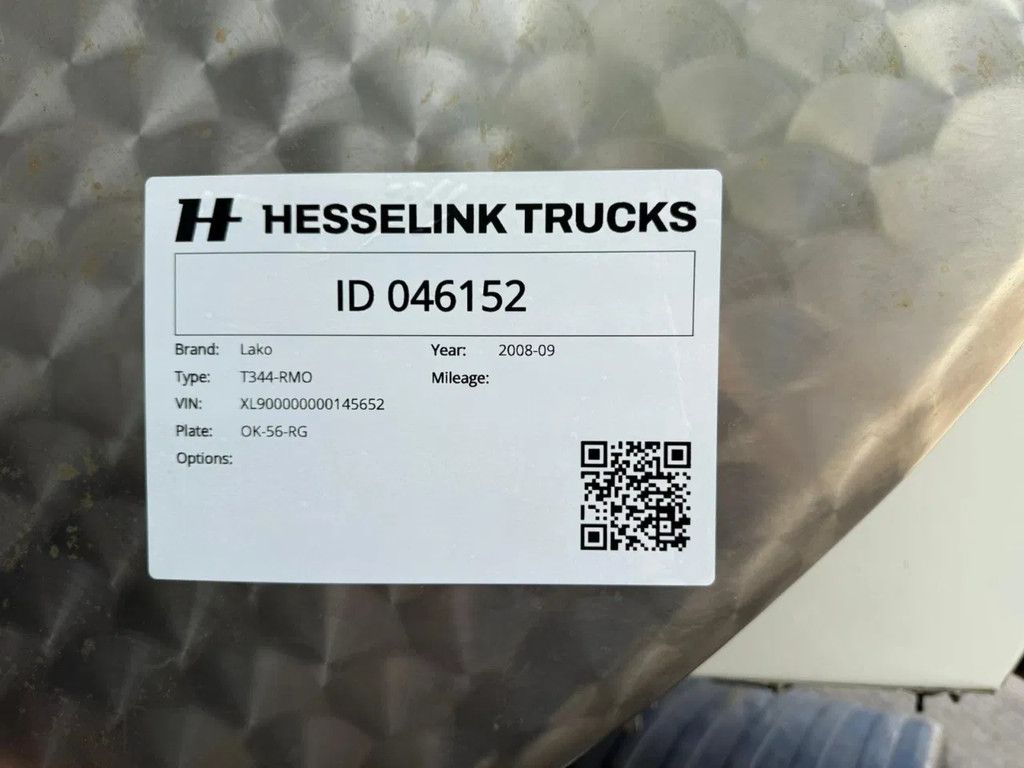 Lako T344-RMO RVS/Edelstahl Melk/Milch/Food/Lebensmittel 2X Stuuras